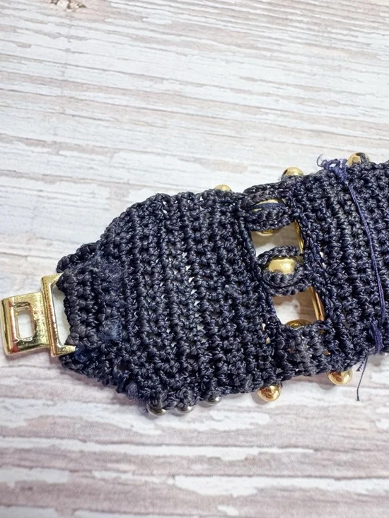 Nocturne chunky beaded Lisa bracelet gold tone bohemian - Picture 10 of 16